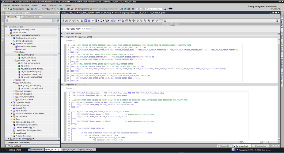 01 Software programmazione PLC TIA V20 SIEMENS