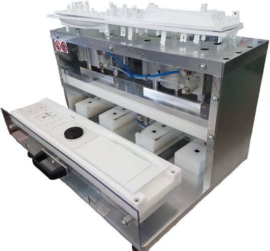 Pressa cruscotti fissaggio pellicola